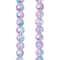 12 Pack: Pink & Blue Crackle Glass Round Beads, 8mm by Bead Landing™
